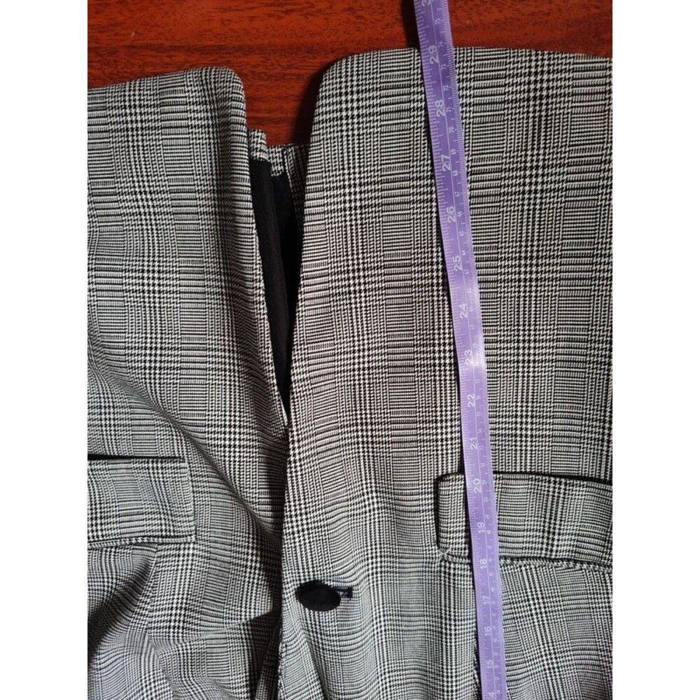 Loft women's black grey white blazer tailored jacket size 8 like new - Picture 14 of 16
